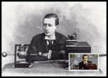 ALEMANIA - Tarjeta Centenario MARCONI-sello 